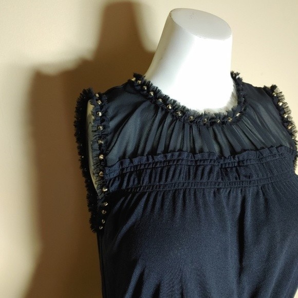 PULL IN 24HRS Juicy Couture Black Mesh Dress Studded Beauty Size XS - Picture 2 of 11